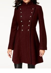 Double-Breasted Skirted Military Coat
(worn once)